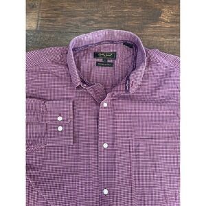 Bobby Jones Collection Men's‎ Plaid check Button Down Dress Shirt Woven Italy